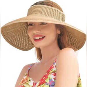 NWT! Foldable Sun Visor Hat